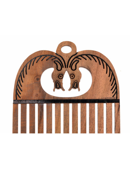 Telaio liccio vichingo con teste di...