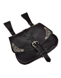 Borsa in pelle medievale irlandese (20 x 20 cm.) 2