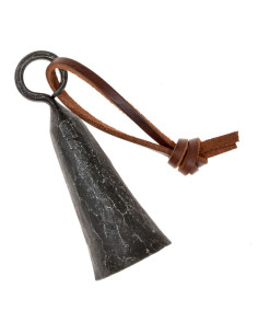 Campana medievale forgiata in ferro, X secolo (13x4,5 cm.)