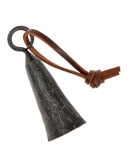 Campana medievale forgiata in ferro,...