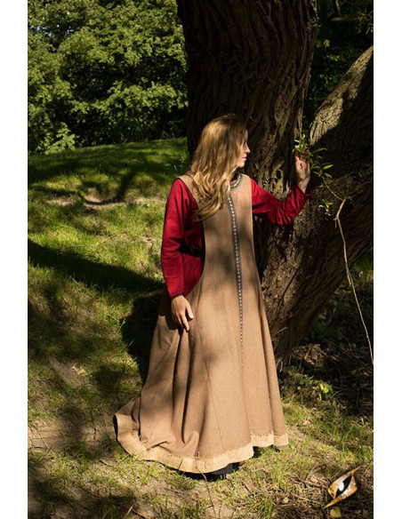 Abito celtico in lana senza maniche