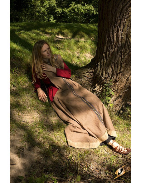 Abito celtico in lana senza maniche