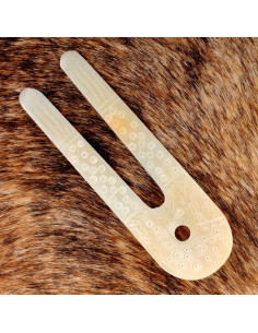Lampada vichinga in osso (10x3,5 cm.)