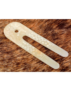 Lampada vichinga in osso (10x3,5 cm.) 2