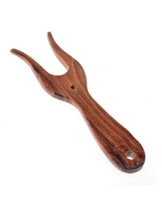 Lampada tradizionale medievale in legno (16x4,5 cm.)
