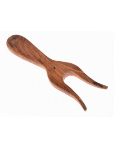 Lampada tradizionale medievale in legno (16x4,5 cm.) 2