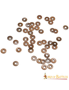 Set di 50 rondelle in ottone invecchiato