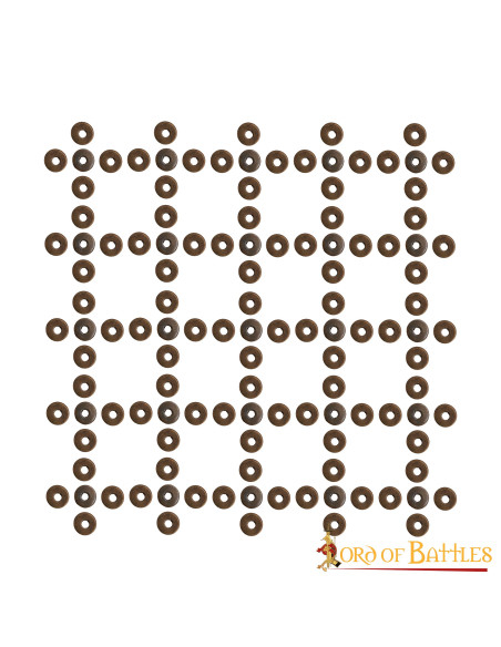 Set di 50 rondelle in ottone invecchiato