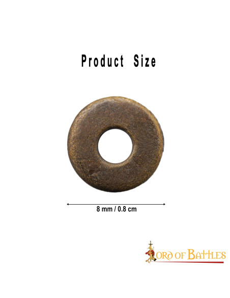 Set di 50 rondelle in ottone invecchiato