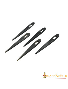 Set di 5 aghi in corno vichingo (6 cm.) 2
