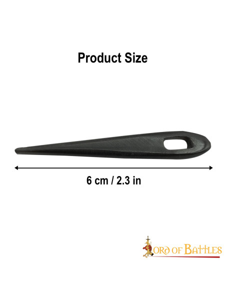 Set di 5 aghi in corno vichingo (6 cm.)