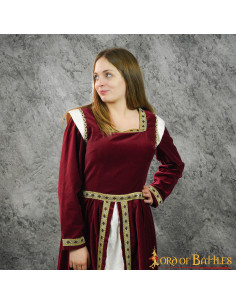 Abito lungo medievale da donna, modello regina 2