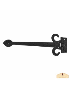Cerniera medievale per porte in acciaio nero (43 cm.)