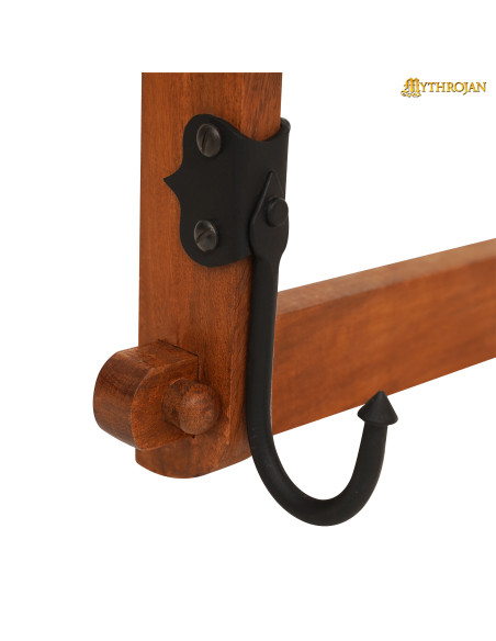 Supporto in legno con ganci per spada...