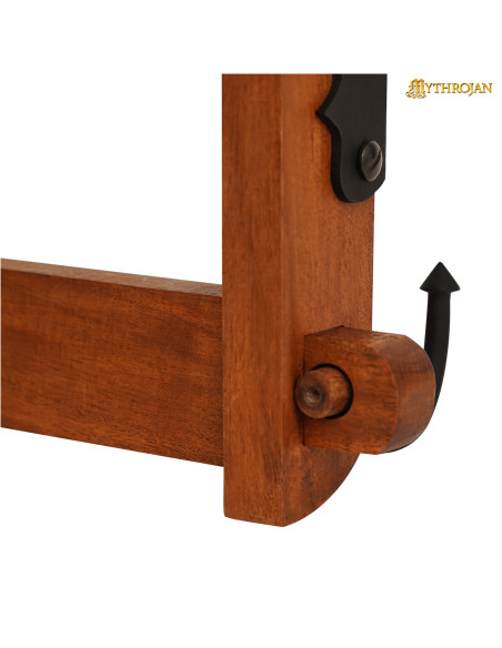 Supporto in legno con ganci per spada...