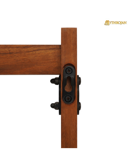 Supporto in legno con ganci per spada...