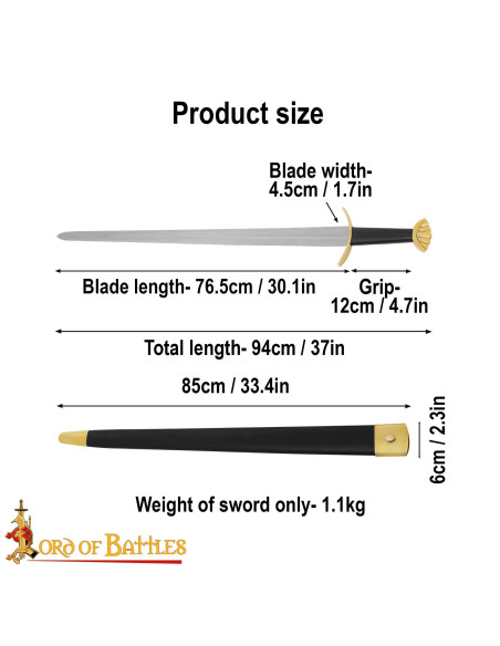 Spada vichinga decorativa a cinque...