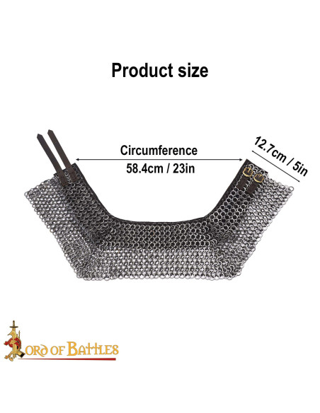 Gorgiera medievale in cotta di maglia...