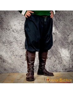 Pantaloni medievali modello Almogavar, neri