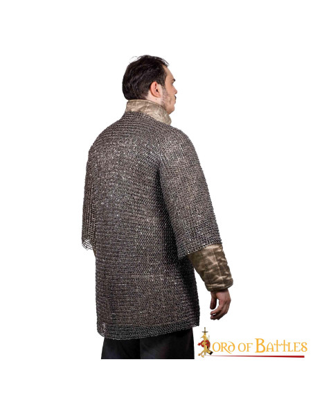 Cotta di maglia in acciaio mezza...