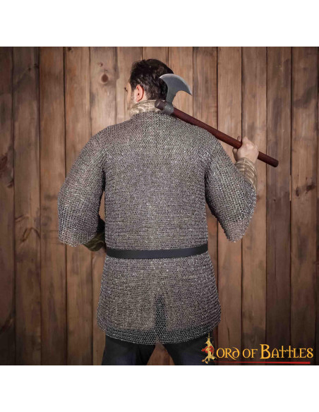 Cotta di maglia in acciaio mezza...