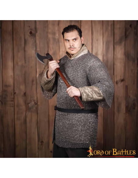 Cotta di maglia in acciaio mezza...