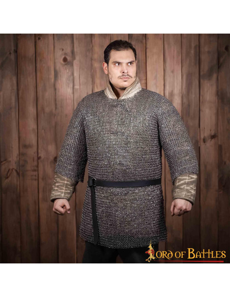 Cotta di maglia in acciaio mezza...