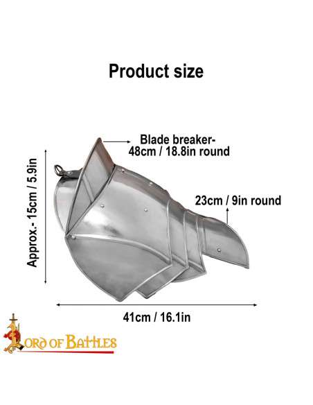 Spallacci medievali in acciaio...