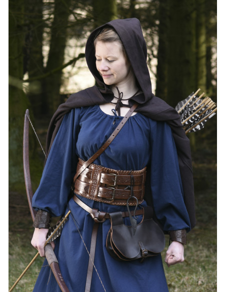 Mantella medievale corta aperta con...