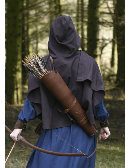 Mantella medievale corta aperta con...