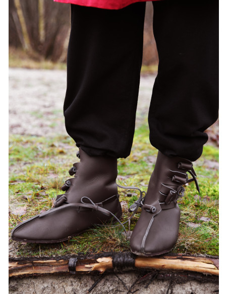 Stivali vichinghi Buskins in marrone...