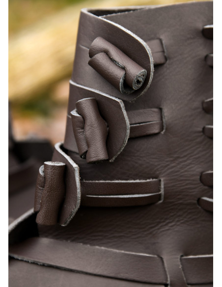 Stivali vichinghi Buskins in marrone...