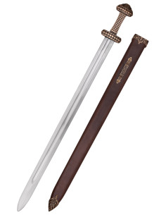 Spada vichinga con impugnatura finitura bronzo (97 cm.)