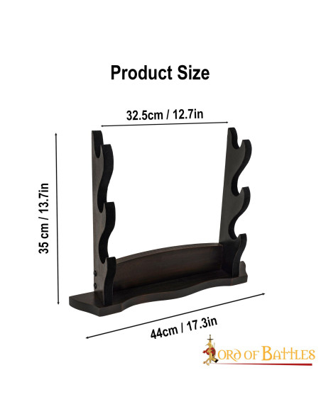 Supporto da tavolo in legno a tre...