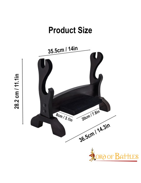 Supporto da tavolo in legno a due...