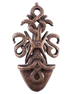 Decorazione punta fodero spada vichinga serpenti nordici