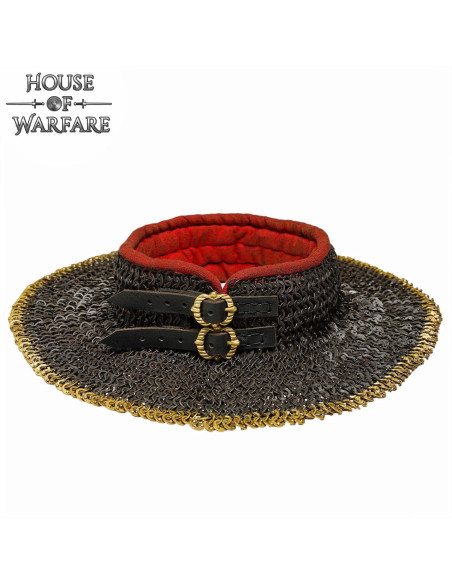 Gorgiera in maglia di maglia con...