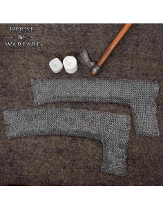 Manicotti in cotta di maglia in acciaio (8 mm.) 2