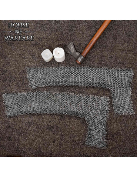 Manicotti in cotta di maglia in...