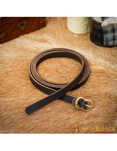 Cintura medievale in pelle pronta per LARP, marrone 2