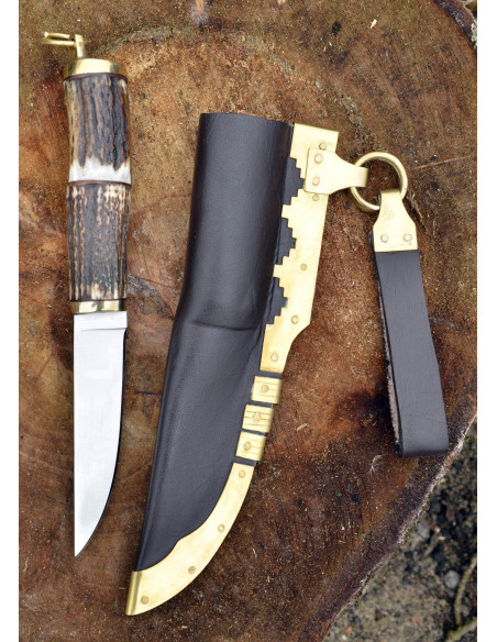 Coltello vichingo in acciaio con... Coltello vichingo in acciaio con...