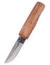 Coltello medievale in acciaio con fodero in cuoio (22 cm.)