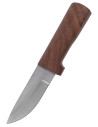 Coltello outdoor in acciaio con fodero in cuoio (23 cm.)