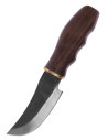 Coltello da caccia in acciaio con fodero in cuoio (20 cm.)