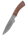Coltello da esterno lama damasco con fodero (19,5 cm)