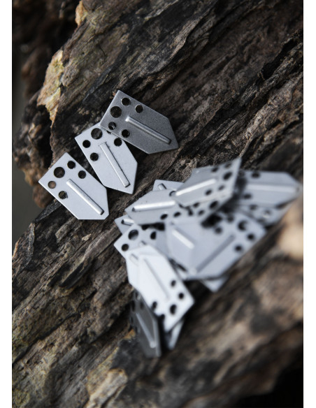 Confezione da 25 pezzi in acciaio per...