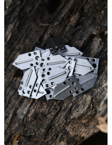 Confezione da 25 pezzi in acciaio per...