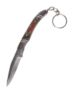 Portachiavi con coltello arabo in acciaio inossidabile....