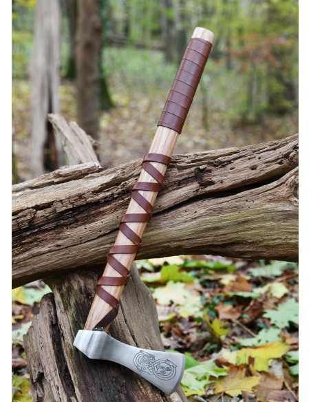 Ascia vichinga decorativa in acciaio...