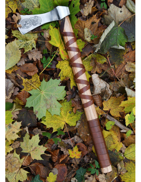 Ascia vichinga decorativa in acciaio...